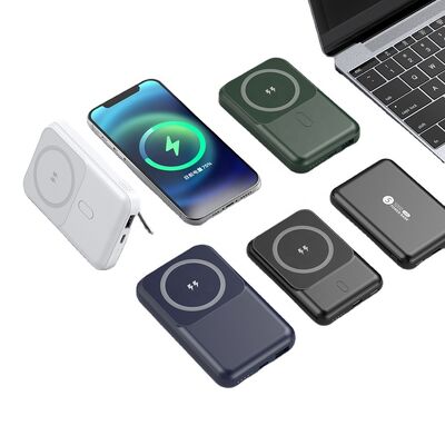 購入 スリムとミニ マグネット式ポータブル充電器 パワーバンク 5000 Mah 20W PD 携帯電話用 online manufacture