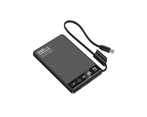 satın al Ultra Slim Kablosuz Şarj Gücü Bankası Tip C Giriş Arayüzü OEM/ODM 5000mAh online manufacture