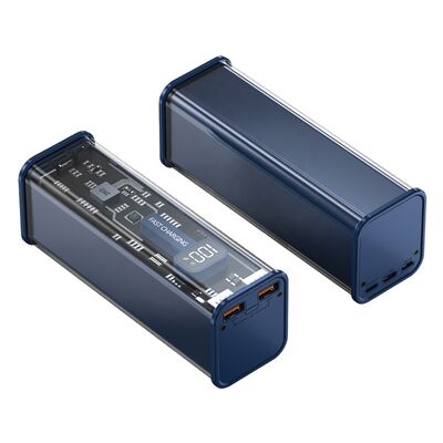 acheter Construit en deux câbles de charge rapide Powerbank 20000mah Transparent avec affichage numérique LCD online manufacture