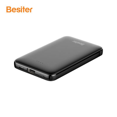 ซื้อ พาวเวอร์แบงค์พกพาพร้อมสายไฟ/สาย Type-C ความจุ 5000mAh บางพิเศษ ขนาดเล็ก แหล่งจ่ายไฟ online manufacture