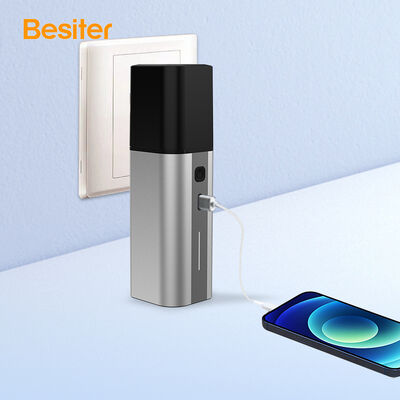 kaufen Aluminiumlegierung AC Portable Power Bank 2 in 1 Typ C Ladegerät abnehmbar 5000mAh online manufacture