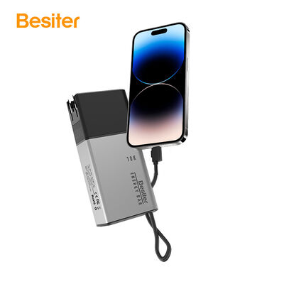 satın al Geri Çekilebilir Kablolu AC Fişli Powerbank 2'si 1 Arada 10000mAh 35W Çıkış online manufacture