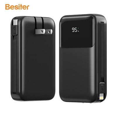 Mua AC Plug Fast Charging Power Bank Mini 10000mAh 22.5W Với cáp / màn hình LED online manufacture