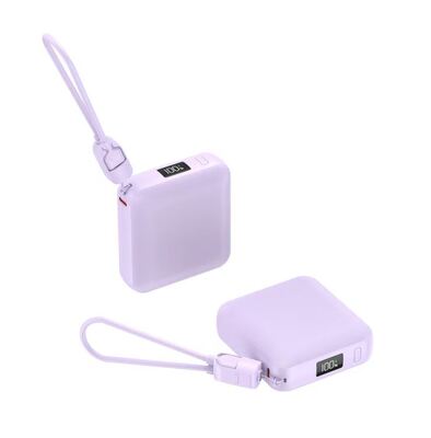خرید پاوربانک شارژ بی‌سیم USB با ظرفیت 10000 میلی‌آمپر ساعت و خروجی 20 وات با نمایشگر LED online manufacture