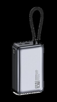 comprar 30000mAh Banco de energía portátil de alta capacidad 65W Max de salida de carga rápida Soporta múltiples dispositivos integrados en el cable tipo C online manufacture