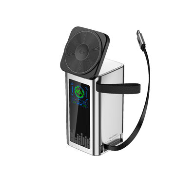 Buy 100W Foldable Wireless Fast Charging Power Bank, 20000mAh High-Capacity Multi-Port Portable Charger with LED Display online manufacture