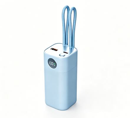 Buy 20000mAh 65W Fast Charging Power Bank with Built-in Cables, Portable External Battery for Laptop Phone online manufacture