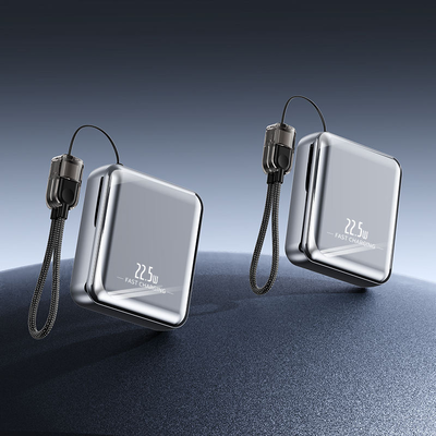 kaufen Hochkapazitäts-Ultra-kompakte Schnellladung 10000mah LED-Display Typ-C Powerbank 22,5W mit Kabel angepasst online manufacture