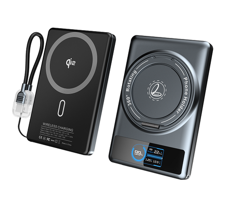comprare la Banca magnetica di potere di carico veloce del palladio 22.5W, caricatore portatile senza fili 5000mAh dotato di cordino online manufacture