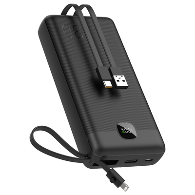 खरीदना फास्ट चार्जिंग 30000mAh पॉलीमर पावर बैंक डबल यूएसबी और टाइप-सी मल्टी पोर्ट पीडी क्यूसी फास्ट चार्ज पोर्टेबल एक्सटर्नल बैटरी पैक एबीएस online manufacture